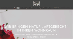 Desktop Screenshot of blumengalerie-knorr.de